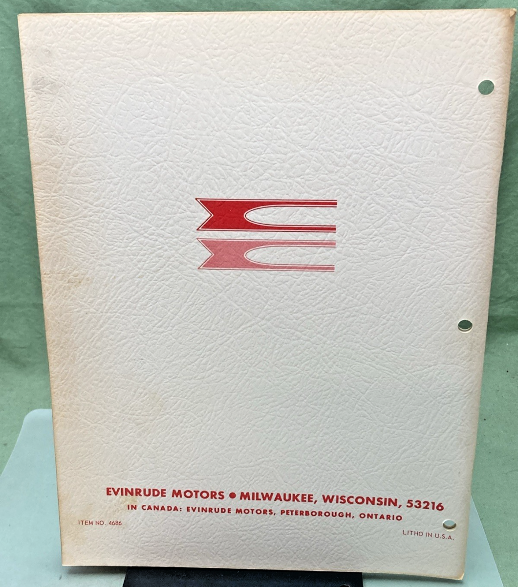 NEW GENUINE EVINRUDE 4686 SPORTSTER 25 HP SERVICE MANUAL 1970