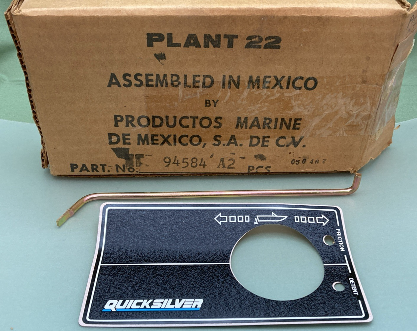 NEW GENUINE MERCURY 94584A2 Conversion Kit DECAL ONLY