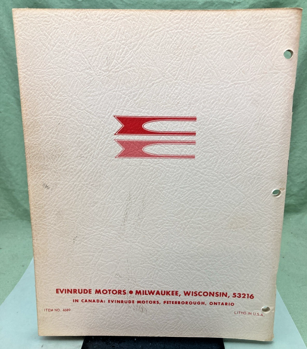 NEW GENUINE EVINRUDE 4689 TRIUMPH 60 HP SERVICE MANUAL 1970