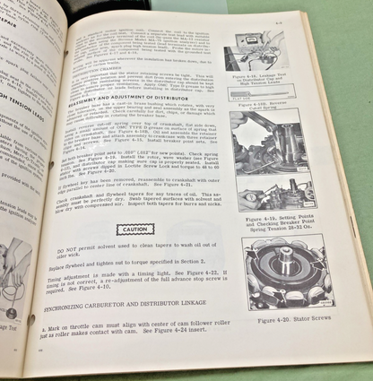 NEW GENUINE EVINRUDE 4689 TRIUMPH 60 HP SERVICE MANUAL 1970