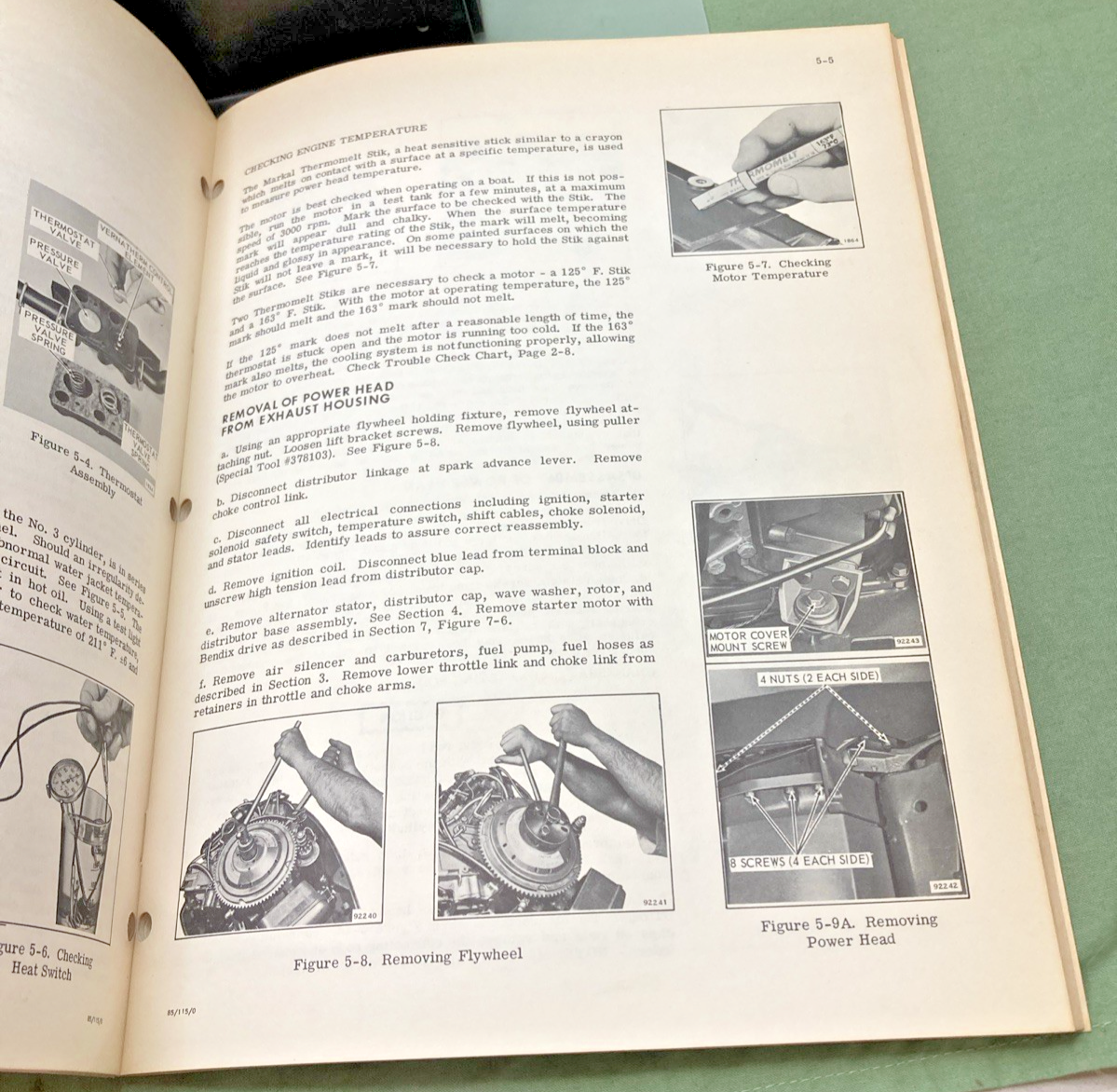 NEW GENUINE EVINRUDE 4690 STARFLITE 85 HP SERVICE MANUAL 1970
