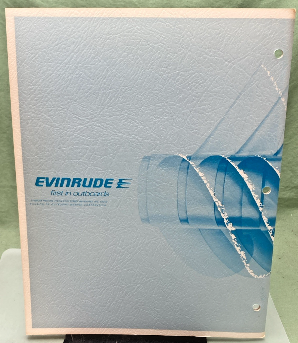 NEW GENUINE EVINRUDE 4901 MATE 2 HP SERVICE MANUAL 1973