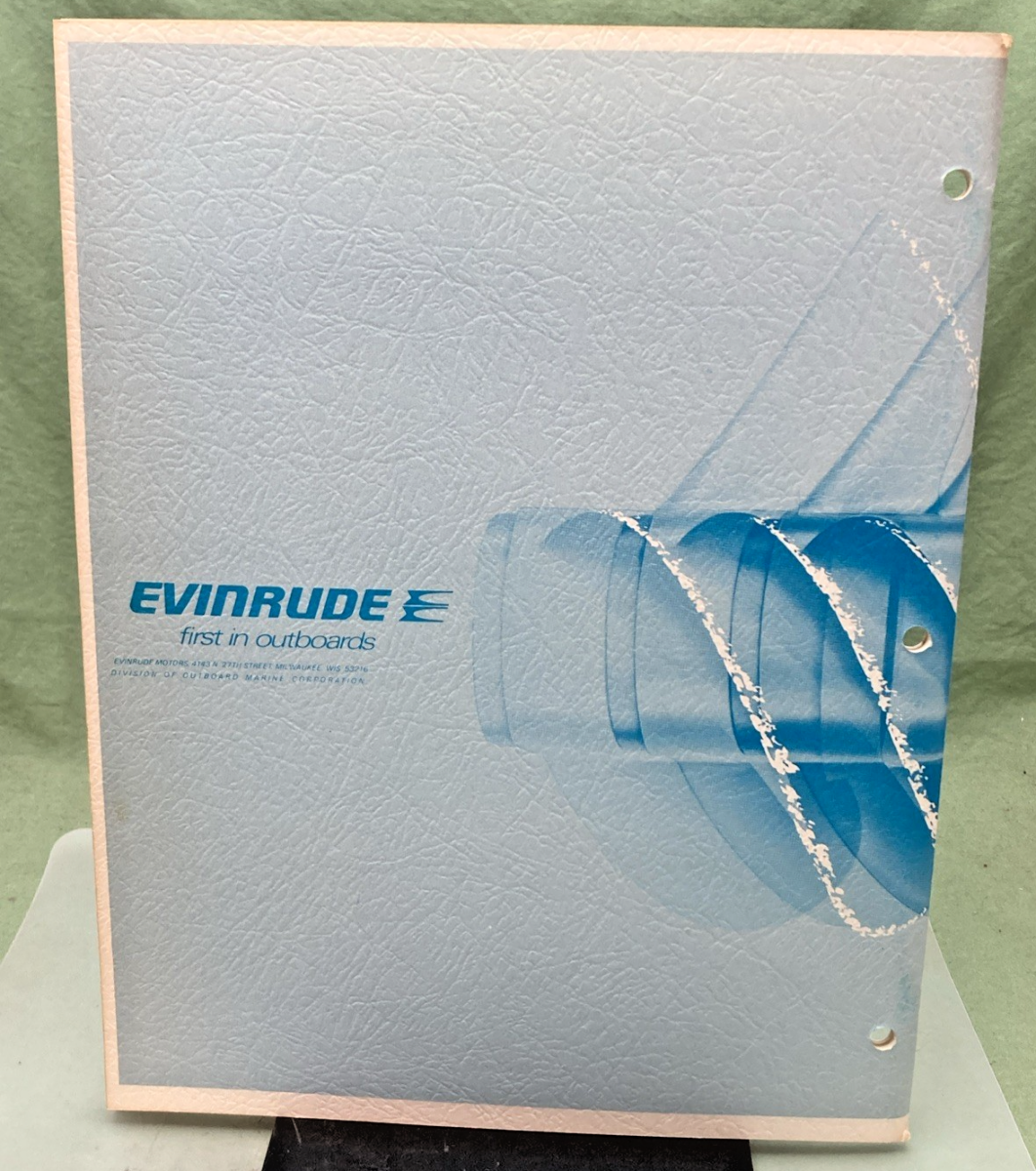 NEW GENUINE EVINRUDE 4902 YACHTWIN LIGHTWIN 4 HP SERVICE MANUAL 1973