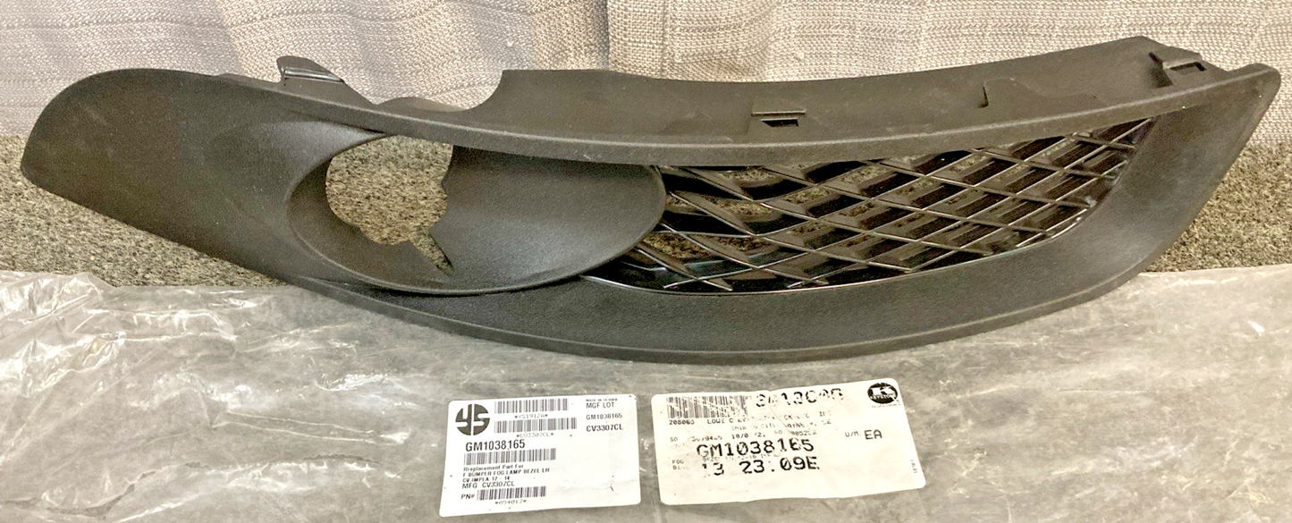 NEW GENUINE KEYSTONE GM1038165 FRONT DRIVER SIDE FOG LIGHT BEZEL (STANDARD LINE)