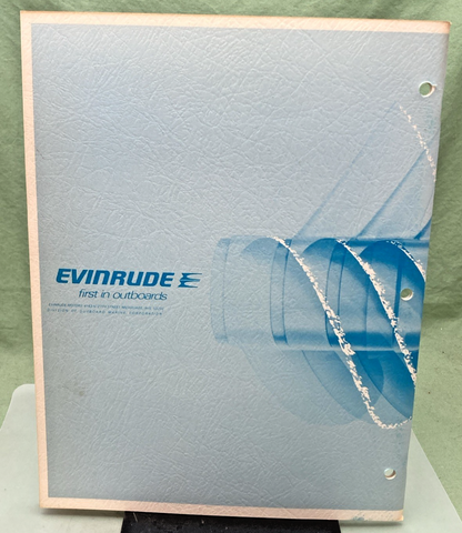 NEW GENUINE EVINRUDE 4903 FISHERMAN 6 HP SERVICE MANUAL 1973