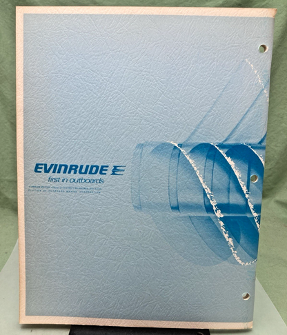 NEW GENUINE EVINRUDE 4904 SPORTWIN 9.5 HP SERVICE MANUAL 1973