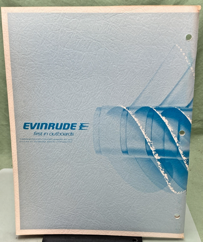 NEW GENUINE EVINRUDE 4905 FASTWIN 18 HP SERVICE MANUAL 1973