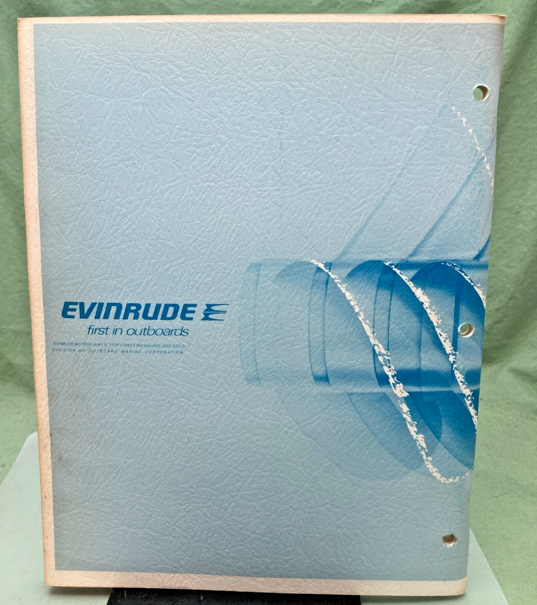 NEW GENUINE EVINRUDE 4907 NORSEMAN 40 HP SERVICE MANUAL 1973