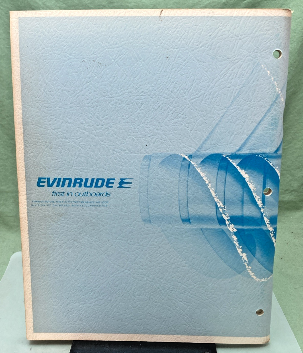 NEW GENUINE EVINRUDE 4908 LARK 50 HP SERVICE MANUAL 1973