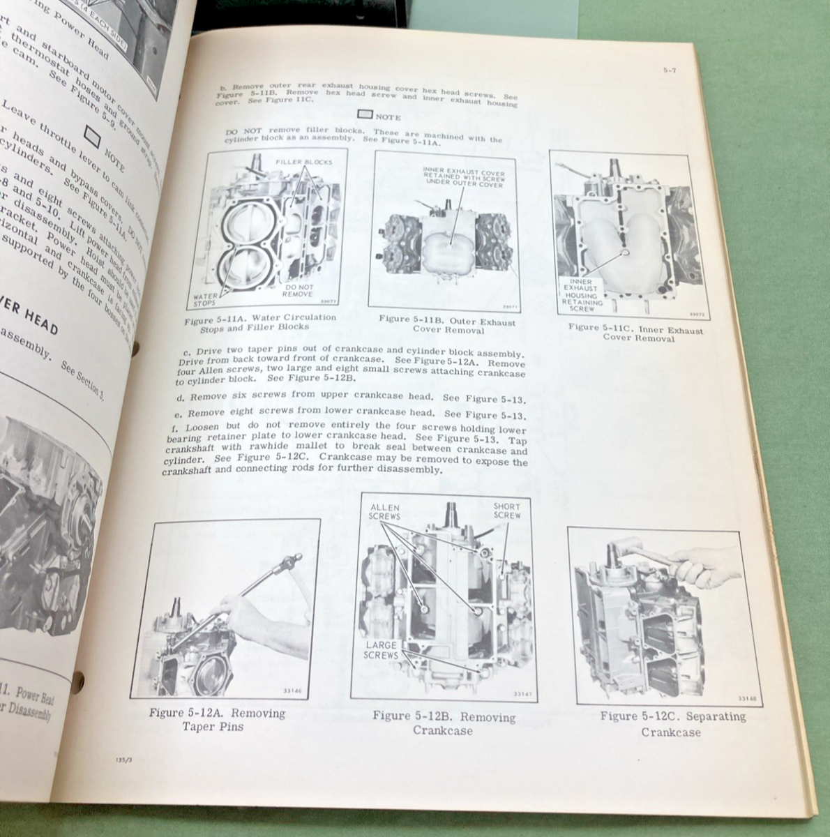 NEW GENUINE EVINRUDE 4912 STARFLITE 135 HP SERVICE MANUAL 1973