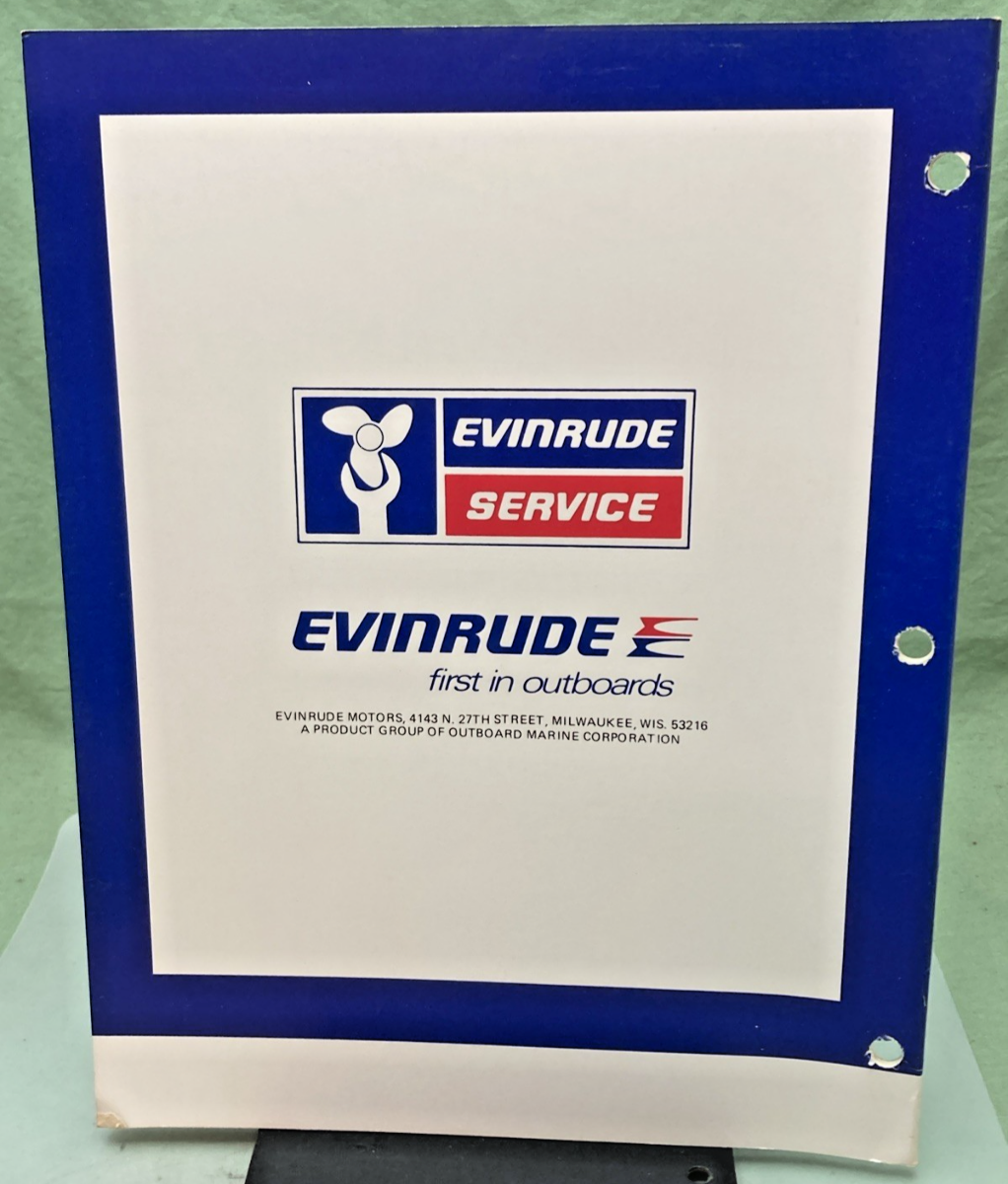 NEW GENUINE EVINRUDE 5532 ELECTRIC MODELS SERVICE MANUAL 1979