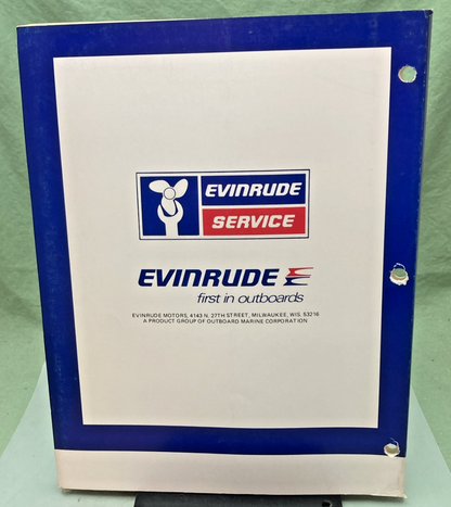 NEW GENUINE EVINRUDE 5492 25/35 HP MODELS SERVICE MANUAL 1980