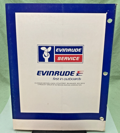 NEW GENUINE EVINRUDE 5493 60 HP MODELS SERVICE MANUAL 1980