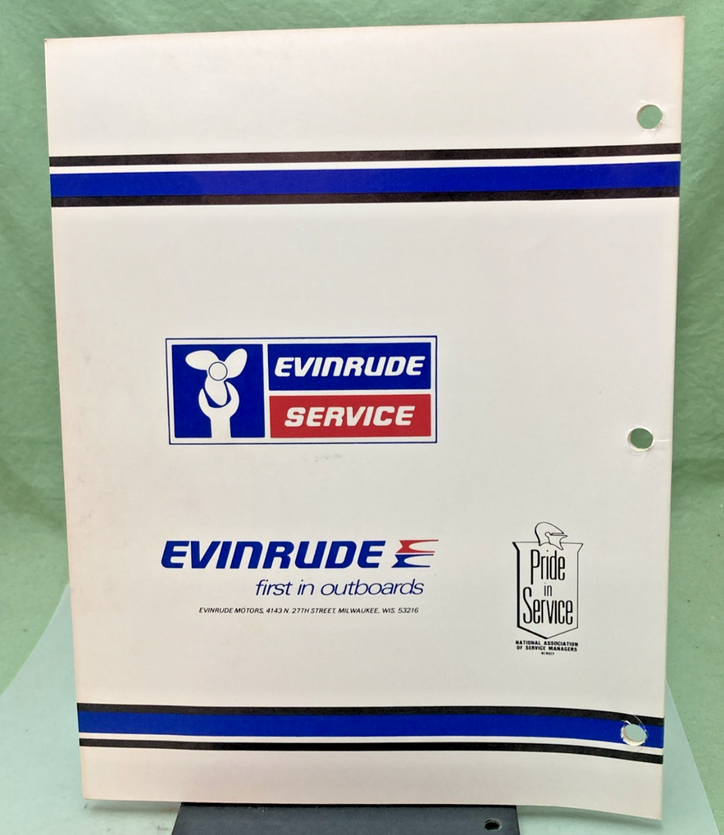 NEW GENUINE EVINRUDE 5423 2 HP MODELS SERVICE MANUAL 1979