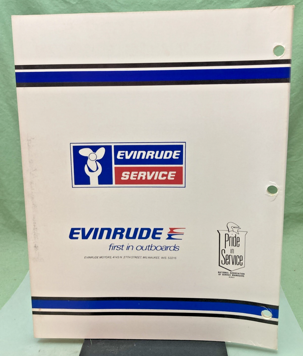 NEW GENUINE EVINRUDE 5424 4 HP MODELS SERVICE MANUAL 1979