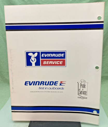 NEW GENUINE EVINRUDE 5424 4 HP MODELS SERVICE MANUAL 1979