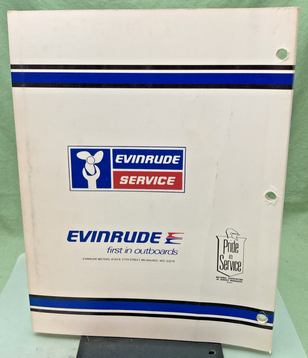NEW GENUINE EVINRUDE 5426 9.9/15 HP MODELS SERVICE MANUAL 1979