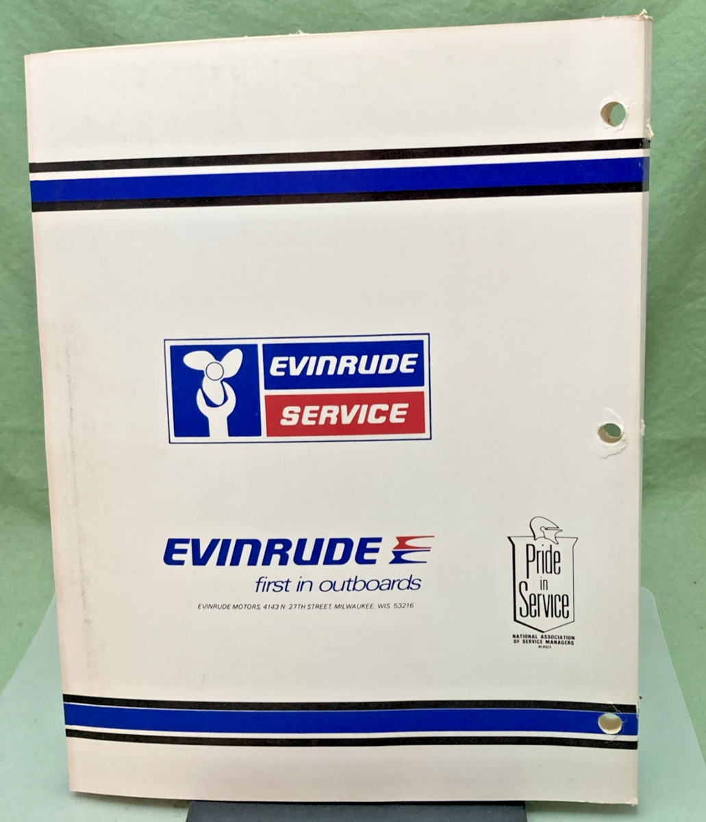 NEW GENUINE EVINRUDE 5430 V-4 HP MODELS SERVICE MANUAL 1979