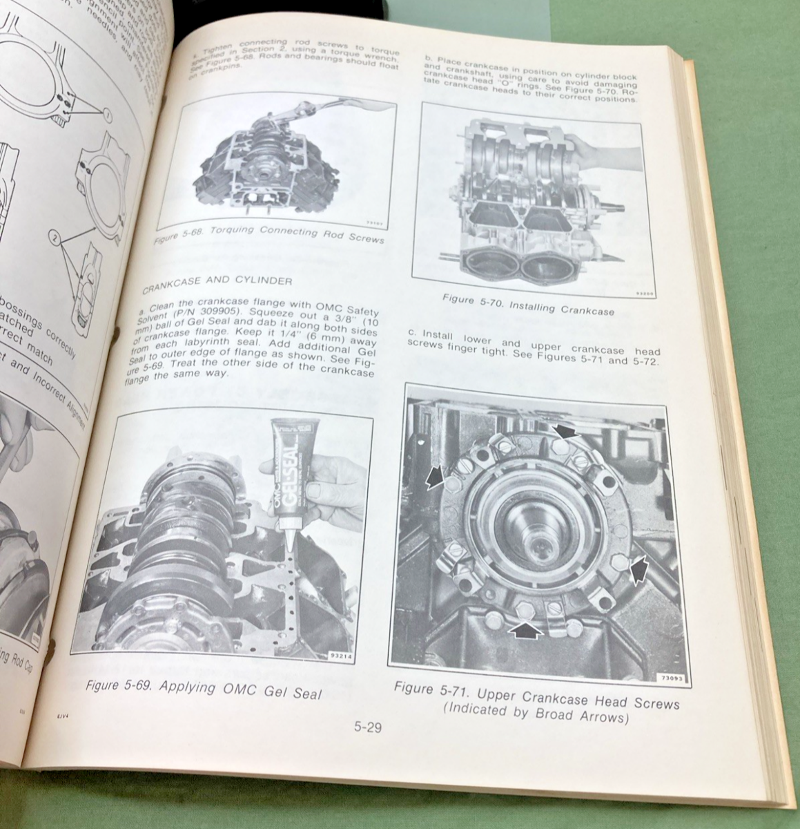 NEW GENUINE EVINRUDE 5430 V-4 HP MODELS SERVICE MANUAL 1979