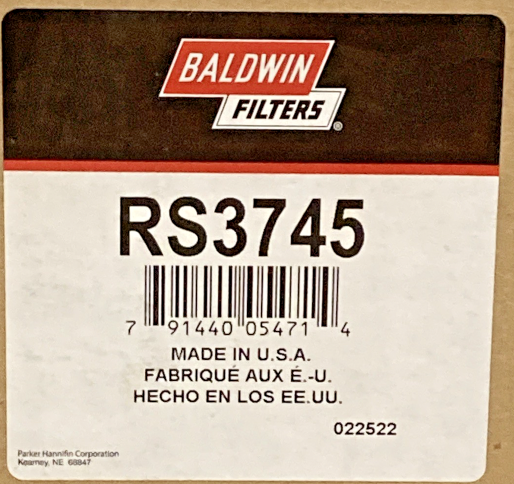 NEW GENUINE BALDWIN FILTERS RS3745 RADIAL SEAL AIR FILTER ELEMENTS