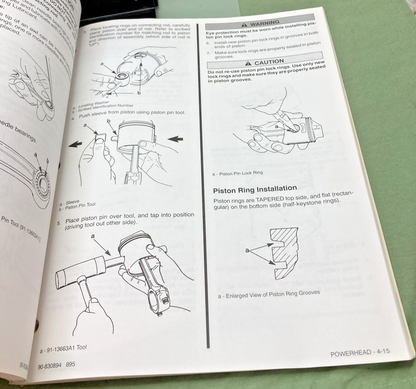 NEW GENUINE FORCE OUTBOARDS 90-830894 25 HP SERVICE MANUAL 1996