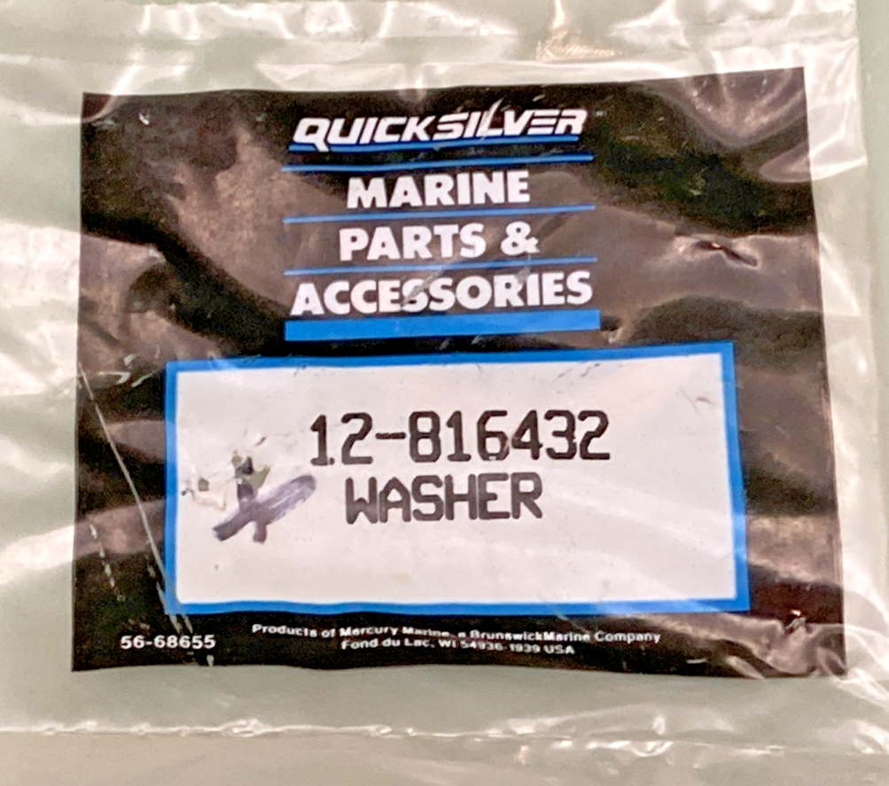 NEW GENUINE MERCURY 12-816432 WASHER