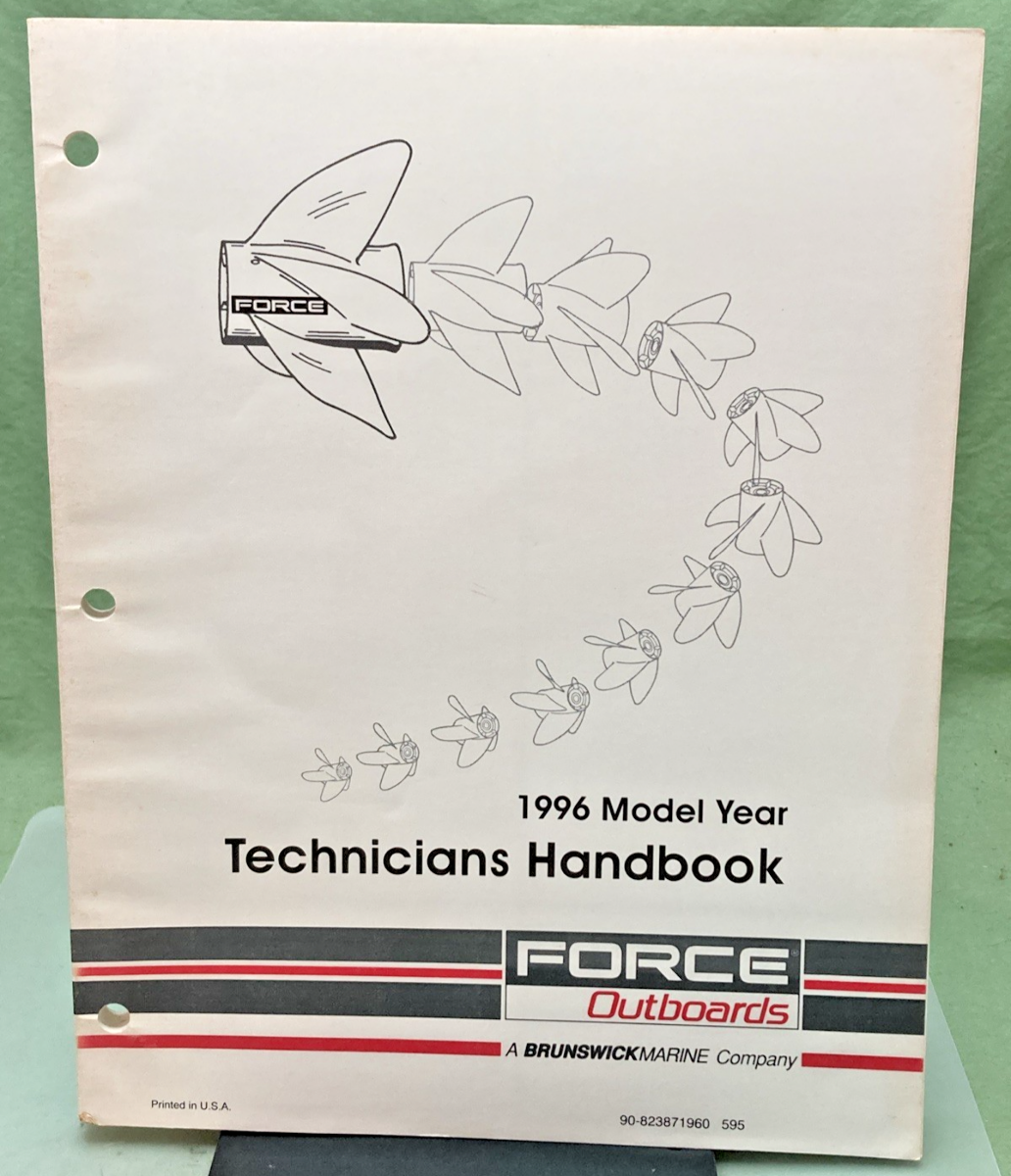 NEW GENUINE FORCE OUTBOARDS 90-823871960 TECHNICIANS HANDBOOK 1996