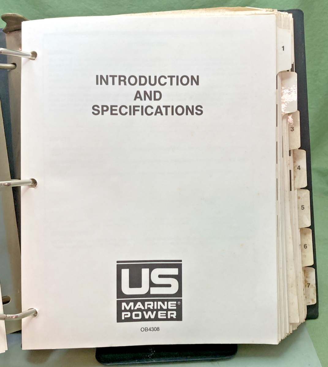 GENUINE FORCE OUTBOARDS OB4269A 35-50 HP SERVICE MANUAL