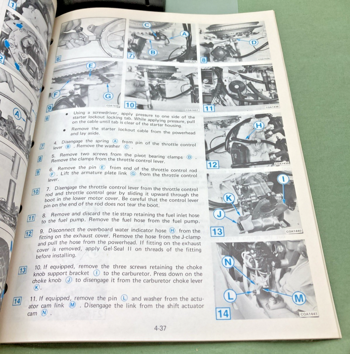 NEW GENUINE OMC 394607-4 SECTION FOUR POWERHEAD SERVICE MANUAL 1983