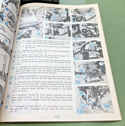 NEW GENUINE OMC 394607-4 SECTION FOUR POWERHEAD SERVICE MANUAL 1983