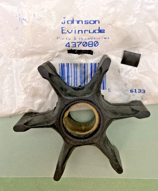 NEW GENUINE OMC 437080 Impeller & Key Assembly