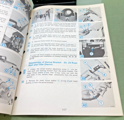 NEW GENUINE OMC 394607-5 SECTION FIVE MID-SECTION SERVICE MANUAL 1983