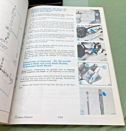 NEW GENUINE OMC 394607-6 SECTION SIX GEARCASE SERVICE MANUAL 1983