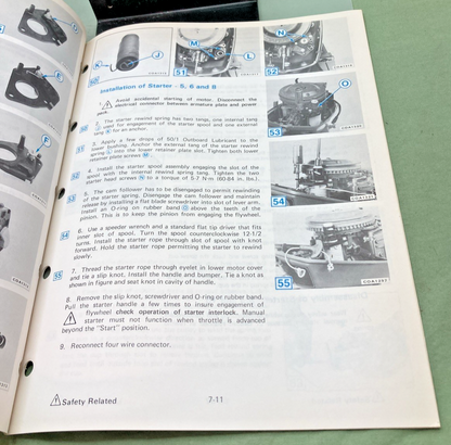 NEW GENUINE OMC 394607-7 SECTION SEVEN MAUNAL STARTERS SERVICE MANUAL 1983