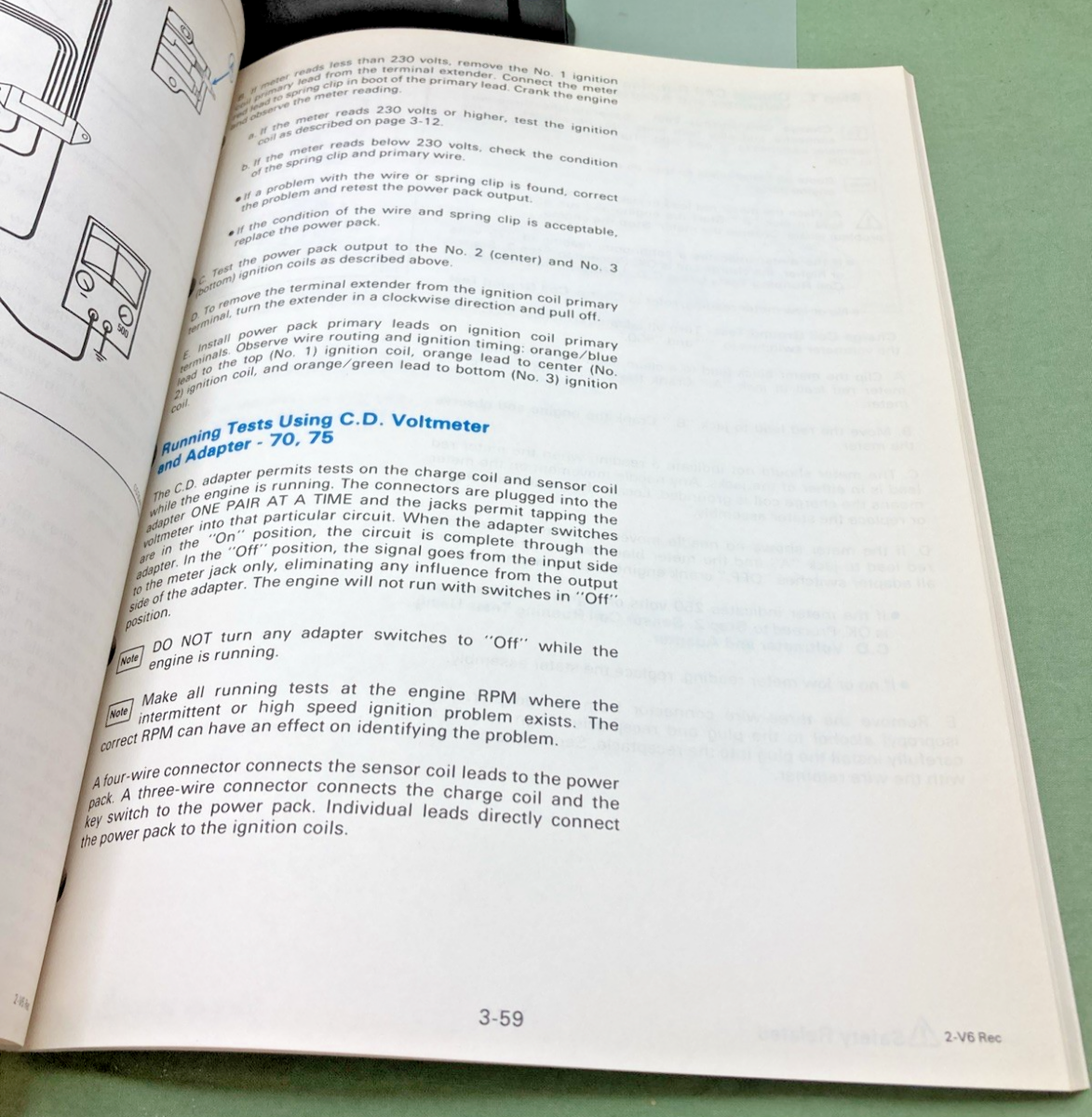 NEW GENUINE EVINRUDE JOHNSON 507508-3 SECTION THREE IGNITION SYSTEM MANUAL 85