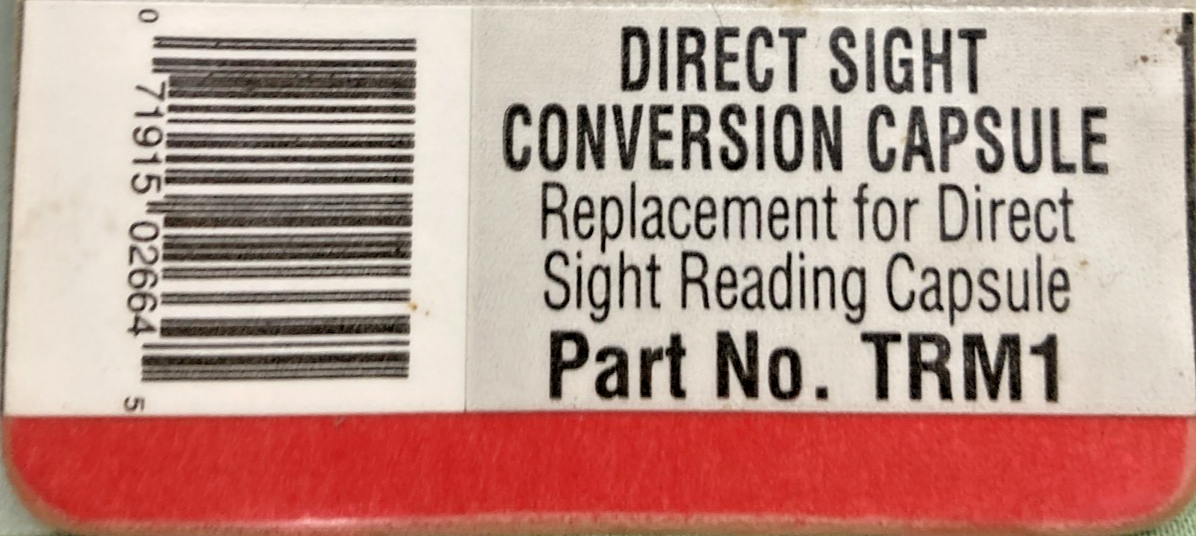 NEW GENUINE TEMPO MARINE TRM1 DIRECT SIGHT CONVERSION CAPSULE