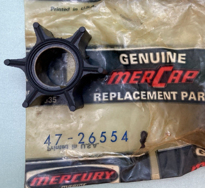 NEW GENUINE MERCURY 47-26554 Water Pump Impeller