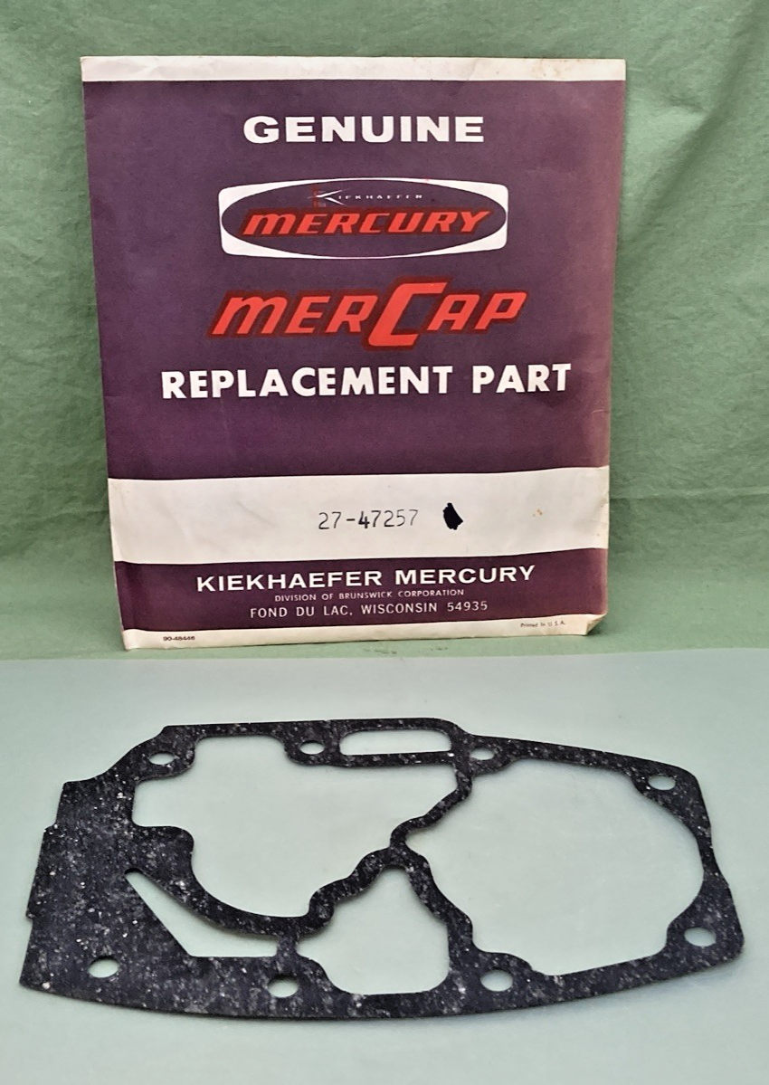 QTY 2 NEW GENUINE MERCURY 27-47257 GASKET