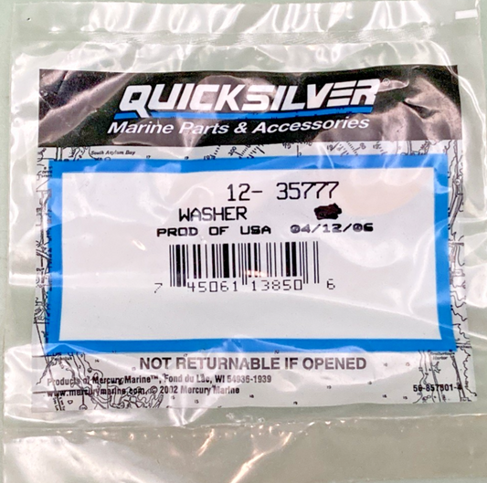 QTY 4 NEW GENUINE MERCURY 12-35777 WASHER