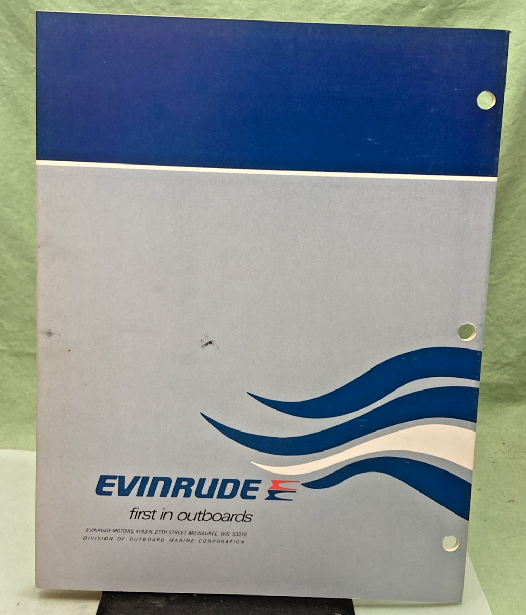 NEW GENUINE EVINRUDE 5088 4 HP MODEL SERVICE MANUAL 1975