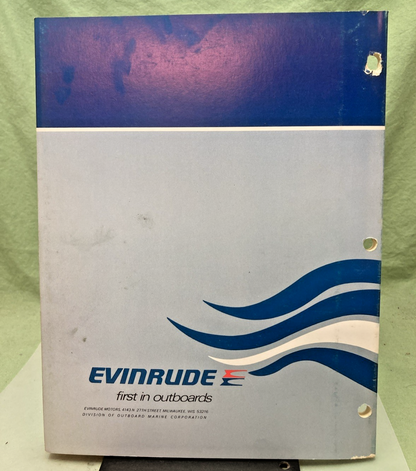NEW GENUINE EVINRUDE 5091 15 HP MODEL SERVICE MANUAL 1975