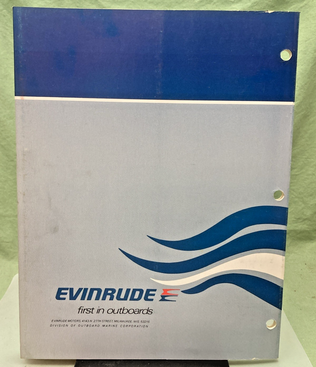 NEW GENUINE EVINRUDE 5092 25 HP MODEL SERVICE MANUAL 1975