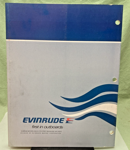 NEW GENUINE EVINRUDE 5092 25 HP MODEL SERVICE MANUAL 1975
