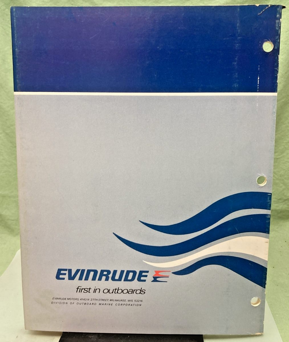 NEW GENUINE EVINRUDE 5093 40 HP MODEL SERVICE MANUAL 1975