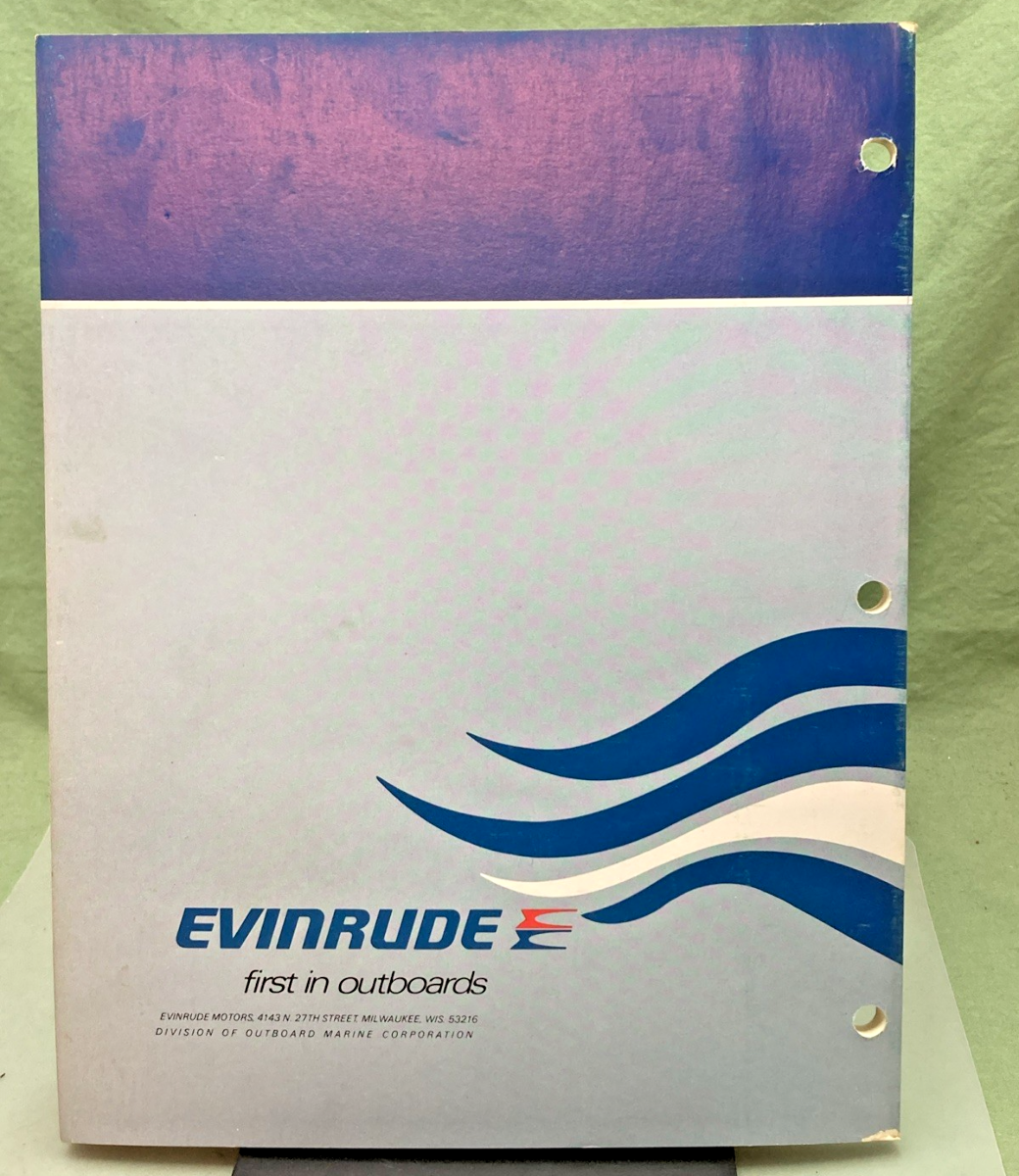 NEW GENUINE EVINRUDE 5094 50 HP MODEL SERVICE MANUAL 1975