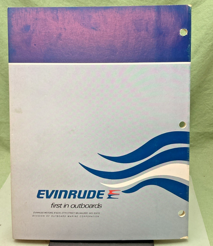NEW GENUINE EVINRUDE 5094 50 HP MODEL SERVICE MANUAL 1975