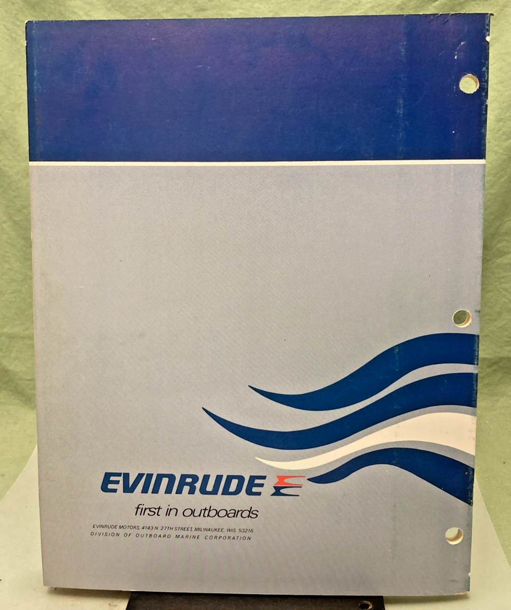 NEW GENUINE EVINRUDE 5096 75 HP MODEL SERVICE MANUAL 1975