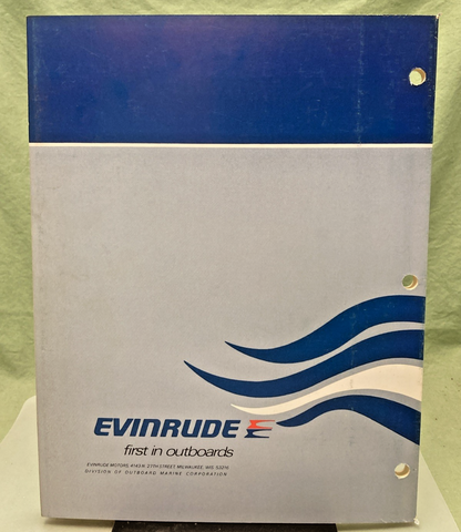 NEW GENUINE EVINRUDE 5097 85 HP MODEL SERVICE MANUAL 1975