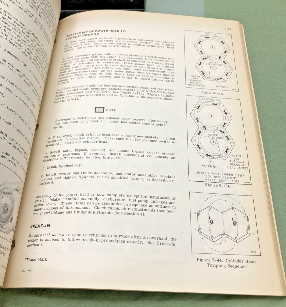 NEW GENUINE EVINRUDE 5097 85 HP MODEL SERVICE MANUAL 1975