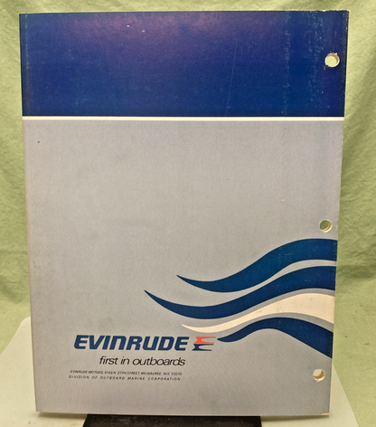 NEW GENUINE EVINRUDE 5098 115 HP MODEL SERVICE MANUAL 1975